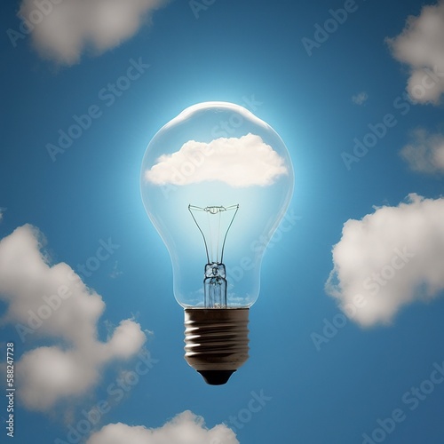 Lightbulb. Generated by AI