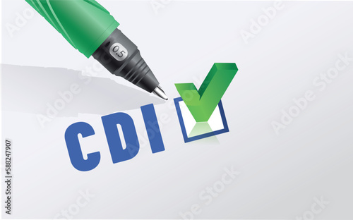 CDI - contrat à durée indéterminée 