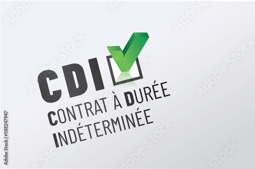 CDI - contrat à durée indéterminée 