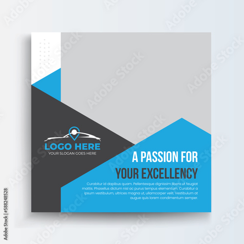 Car Rental Business Social Media Banner, Usable for social media, story and web internet ads, promotion social media post banner.
