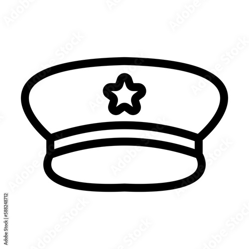 peaked hat icon