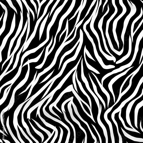 zebra print texture seamless, repeatable wildlife fur pattern, generative ai