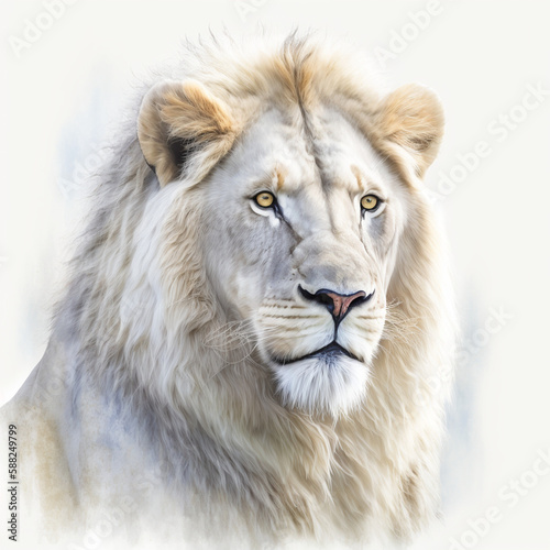 portrait of a lion