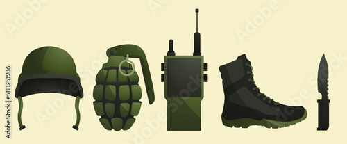 Set Collection Equipment Army
