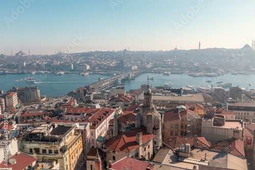 Aerial view of Istanbul from Galata tower, Istanbul panorama from the top © Natalia