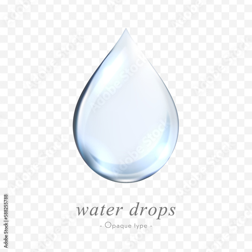 water drops vector data (Opaque type)