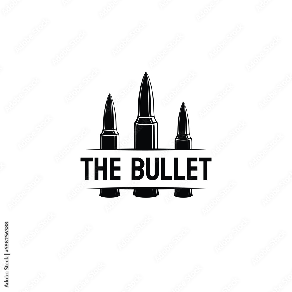 Bullet ammo logo firearms modern gun design soldier weapon Bullet ammo logo firearms modern gun design soldier weapon