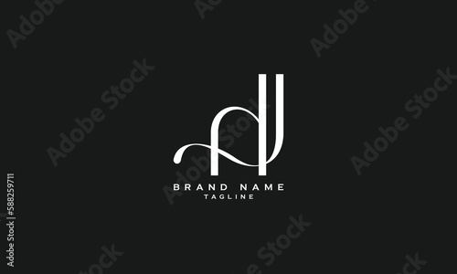 AHJ, AJH, AJ, JA, HJ, JH, Abstract initial monogram letter alphabet logo design photo