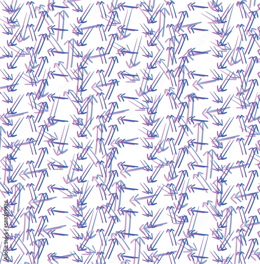 Randomly placed arrows create a pattern. Randomly placed arrows create a pattern.