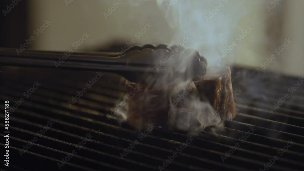 Marinated Tenderloin Steak on Charcoal Grill Marinated Tenderloin Steak on Charcoal Grill