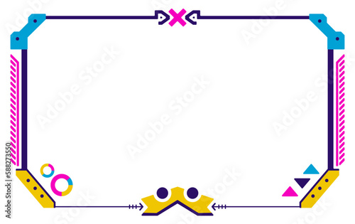 Fun Futuristic Blue Gaming Frame