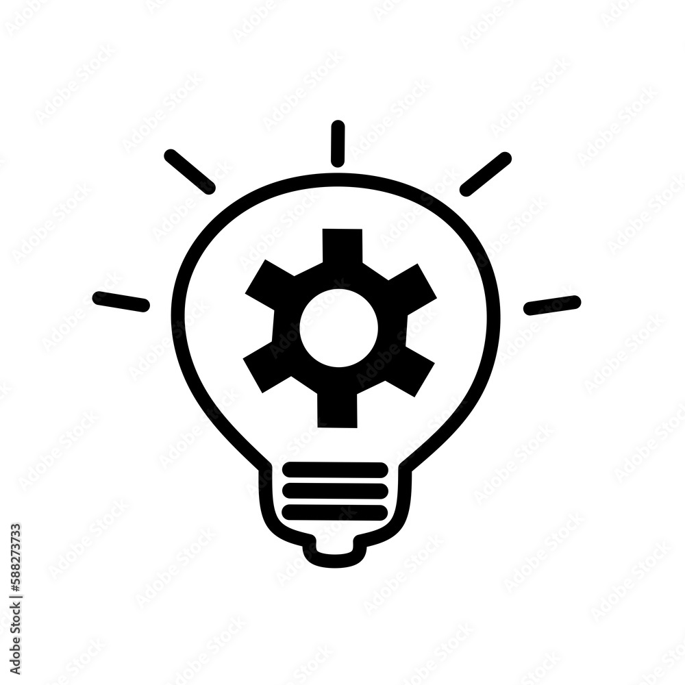 machine learning icon with simple design machine learning icon with simple design