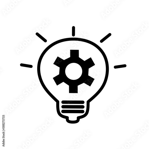 machine learning icon with simple design