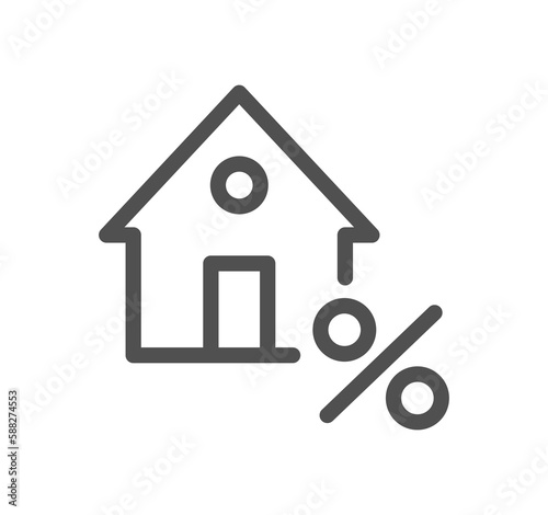 Credit rating related icon outline and linear symbol. 