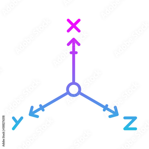 Coordinate Axis Icon