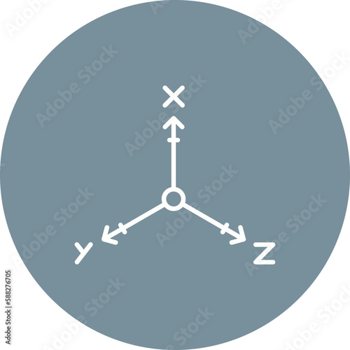 Coordinate Axis Icon