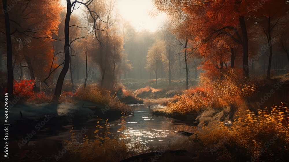 Obraz premium Autumn landscape
