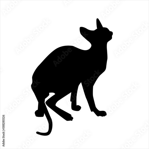 silhouette of a cat VECTOR EPS 10