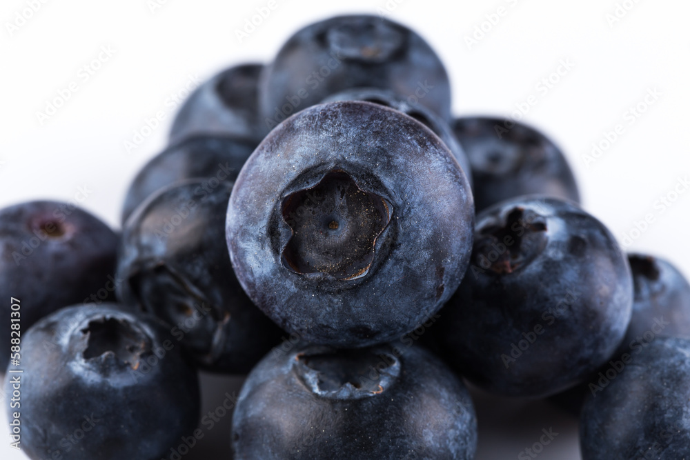 Blueberries on white background Blueberries on white background