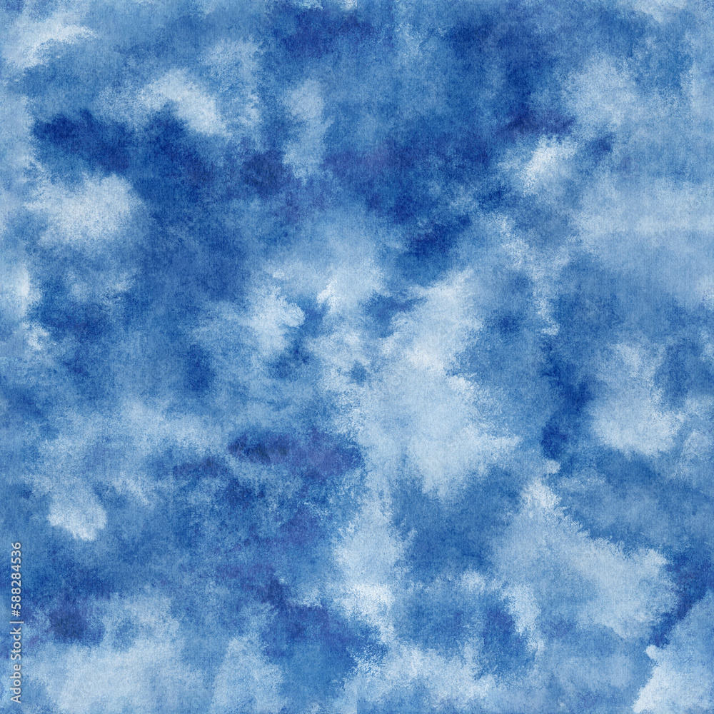 Blue watercolor texture background, watercolor wash, hand painted, watercolor splashes, blue backdrop