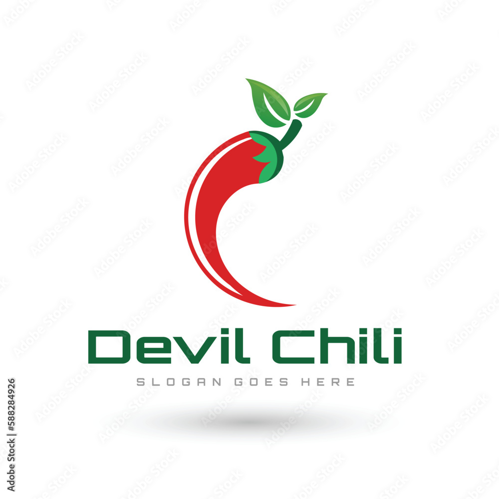 Red Hot Chili logo designs concept vector, Iconic Chili logo symbol Red Hot Chili logo designs concept vector, Iconic Chili logo symbol