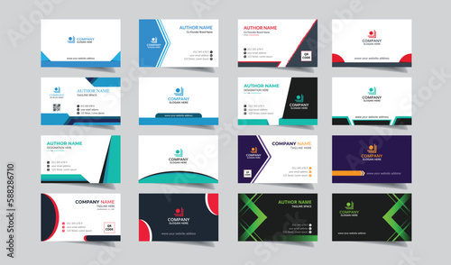 Clean modern and corporate luxury business card design template or visiting card design