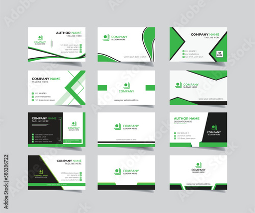 Clean modern and corporate luxury business card design template or visiting card design