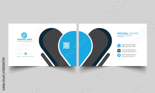 Creative and Clean Business Card (ID: 588288794)