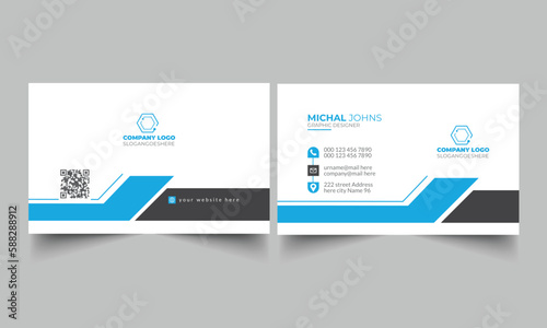 Creative and Clean Business Card (ID: 588288912)