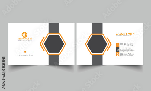 Creative and Clean Business Card (ID: 588288921)