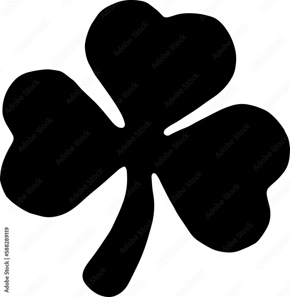 custom made wallpaper toronto digitalBlack Shamrock leaf icon. Vector illustration