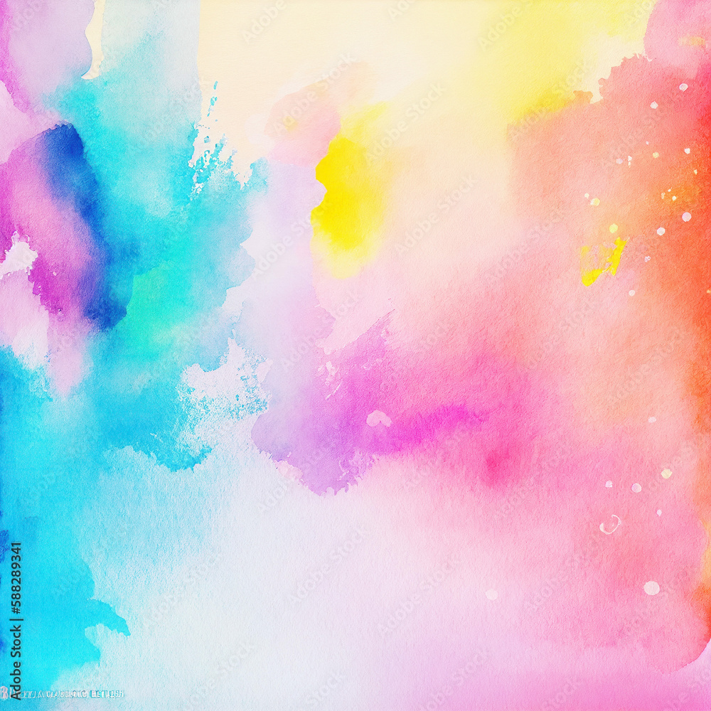 Multicolor abstract watercolor background, abstract texture, watercolor texture, watercolor splash