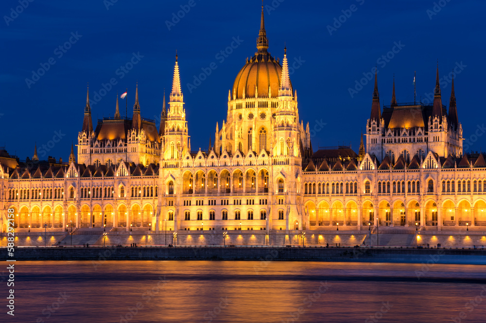 The Hungarian Parliament Building in Budapest