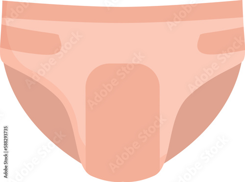 Red diaper icon cartoon vector. Adult health. Medicine care