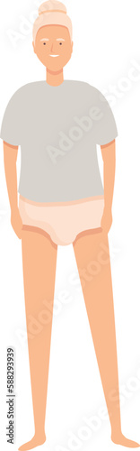 Skin care diaper icon cartoon vector. Adult health. Medicine equipment