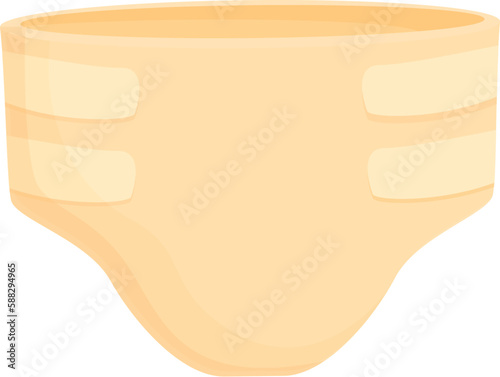 Soft diaper icon cartoon vector. Adult health. Care equipment