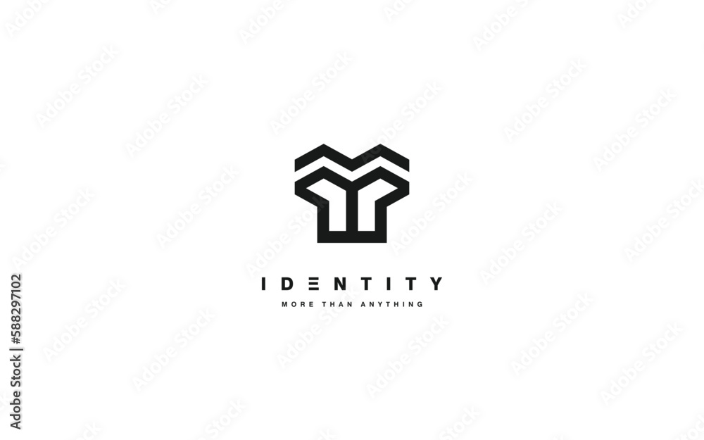 Trendy logo template with modern style. Trendy logo template with modern style.
