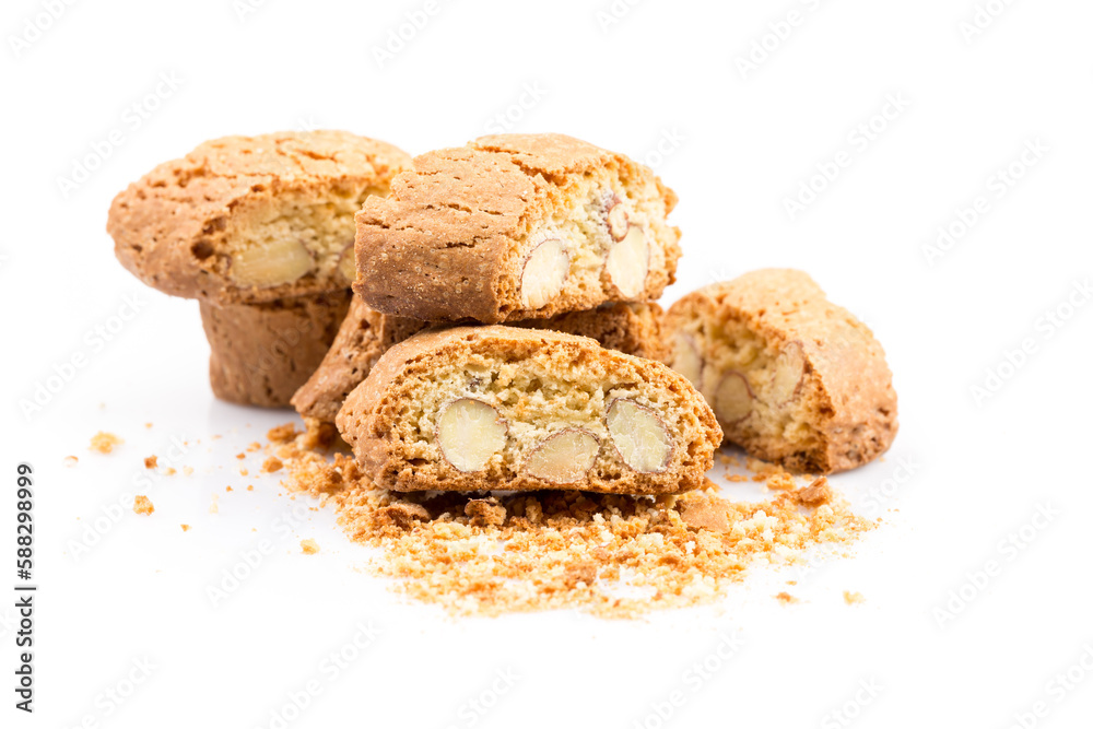 Italian cantuccini cookie with almond Italian cantuccini cookie with almond