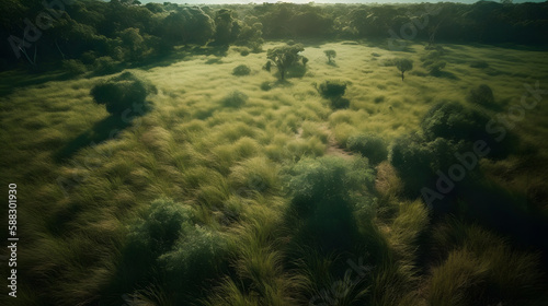 Beauty of Tropical Grasslands. Generative AI