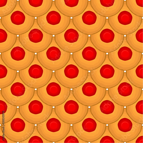 Pattern homemade cookie different taste in pastry biscuit