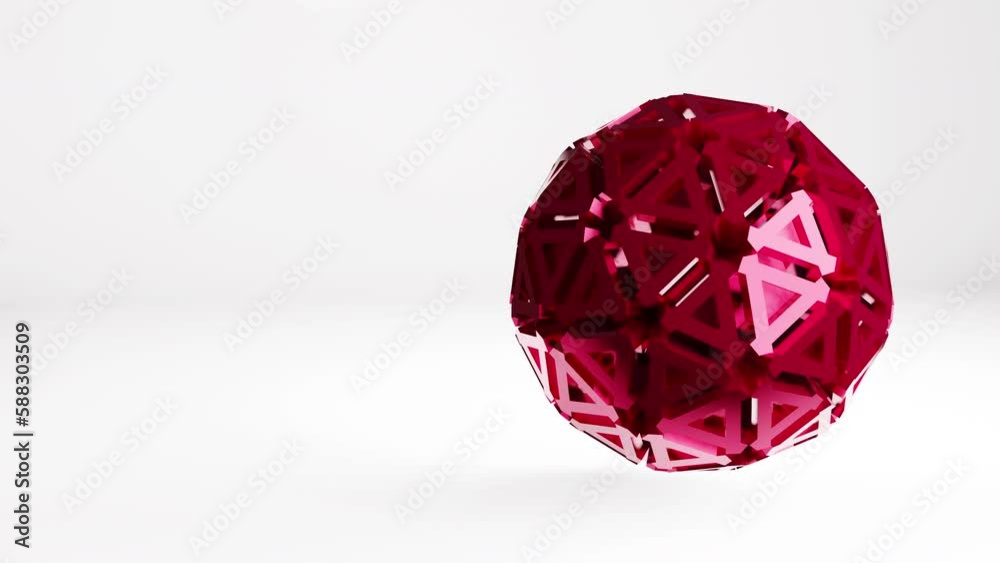 Sleek and modern 3D sphere rotates, glass shiny surface. Abstract motion graphics animation Sleek and modern 3D sphere rotates, glass shiny surface. Abstract motion graphics animation