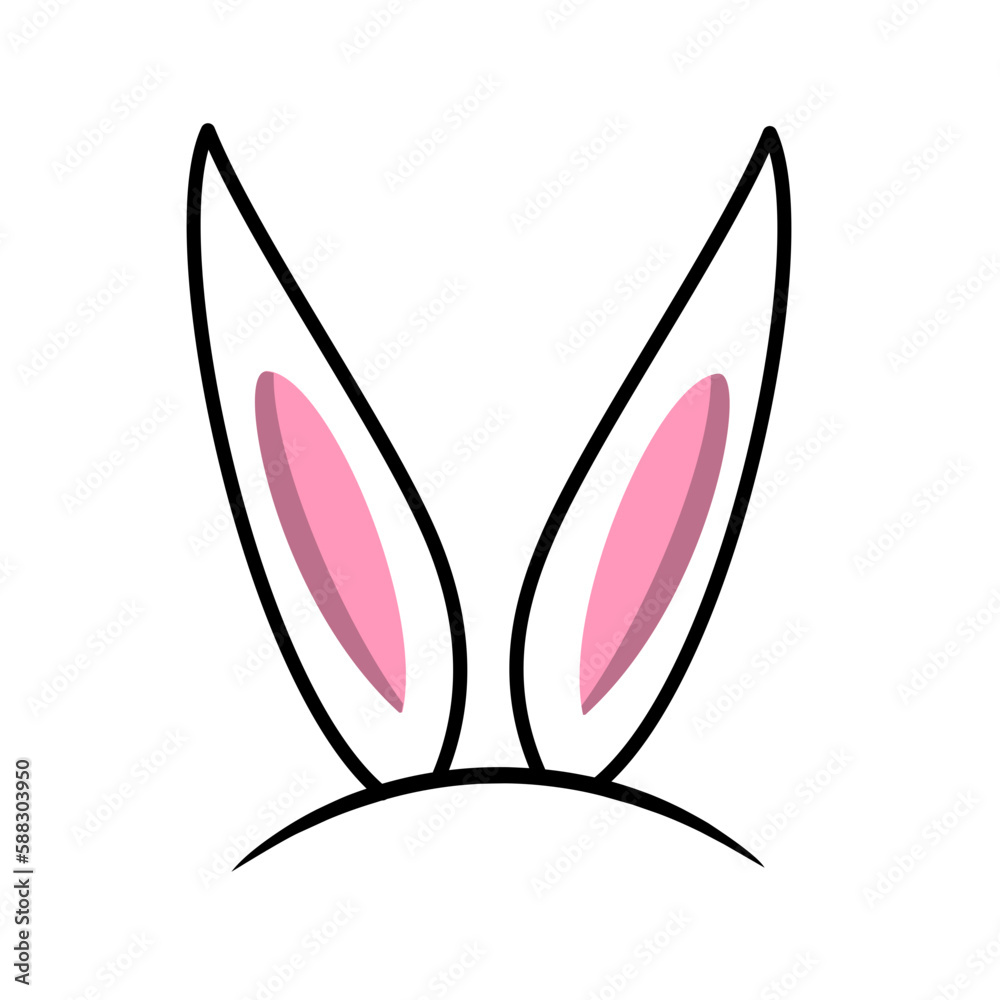 bunny ears vector element bunny ears vector element