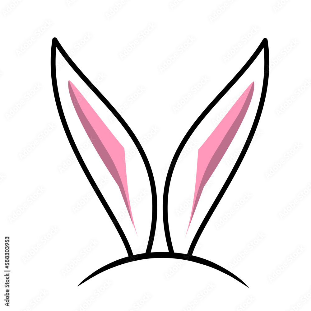 bunny ears vector element
