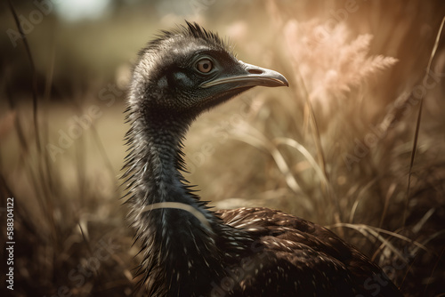 Impressive emus in the wild. Generative AI