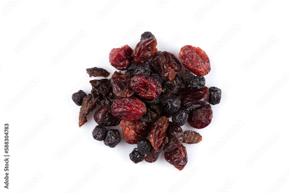 Dried cranberries, cherries and blueberries Dried cranberries, cherries and blueberries