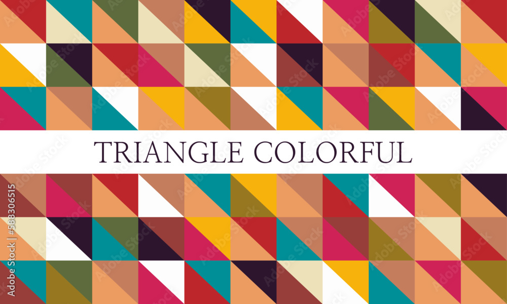 Colorful triangle background Colorful triangle background