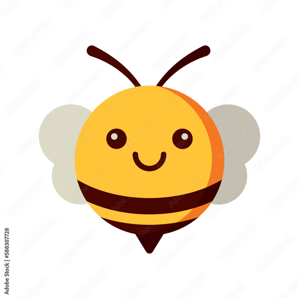 cute bee illustration