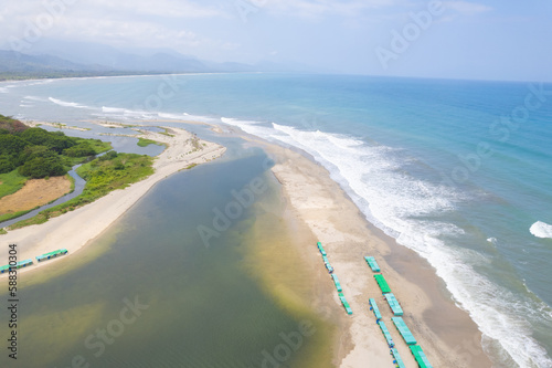 Buritaca beach in Santa Marta Colombia photo