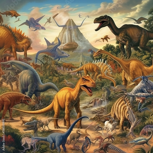 group of dinosaurs