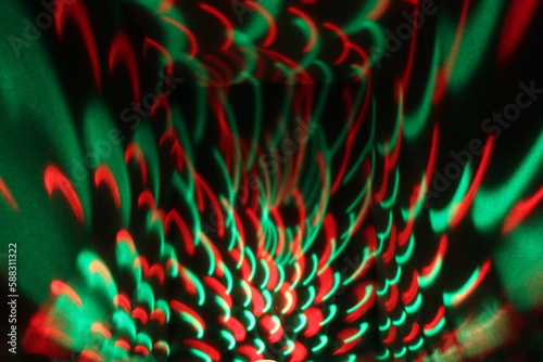 Lichtspiel Rot und Grün
